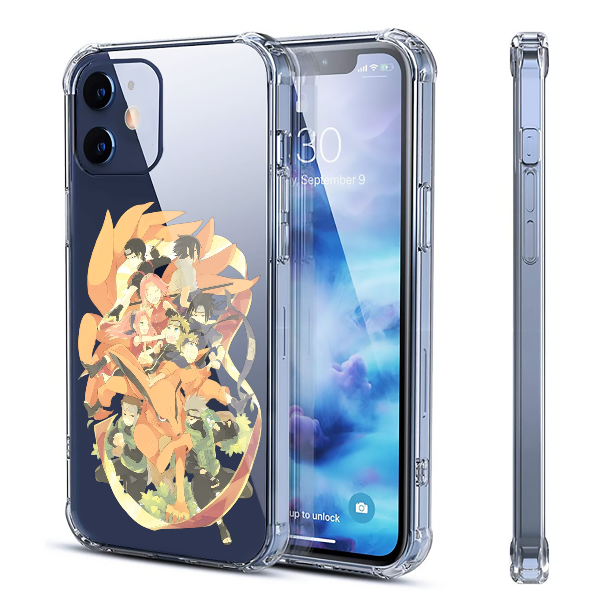 （画像用） NARUTO -ナルト- うずまき ナルト Uzumaki Naruto 【iPhone 12シリーズ対応】透明スマホケース（クリアソフトケース）